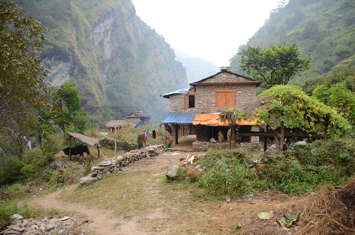 15 Naura Bhir 1400m On Trek From Boghara To Darbang Around Dhaulagiri 